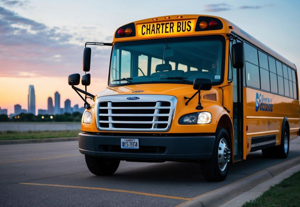 A charter bus in Dallas accepting Bitcoin payments in 2025
